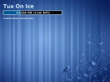 Fedora 15 resuming with Tux on Ice using the new Lovelock theme