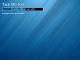 Fedora 18 resuming with Tux on Ice using the new Spherical-Cow theme