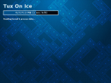 Fedora 19 resuming with Tux on Ice using the new Schrödingers Cat theme