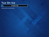 Fedora 20 hibernating with Tux on Ice using the new Heisenbug theme